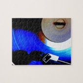 レコード遊の音楽愛好家 ジグソーパズル (横)