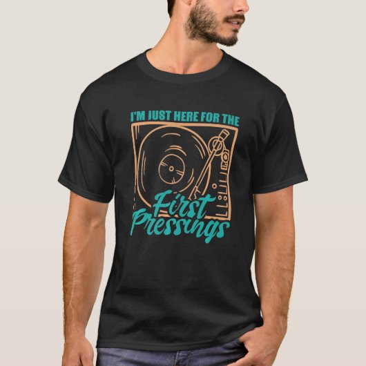 レコード録音&ビニールコレクター Tシャツ (正面)