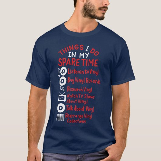 レコード鑑賞の仲間たち Tシャツ (正面)