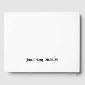 レコード音楽テーマの結婚ゲストブック ゲストブック (裏面)