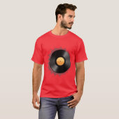 レコード音楽少女 Tシャツ (正面フル)