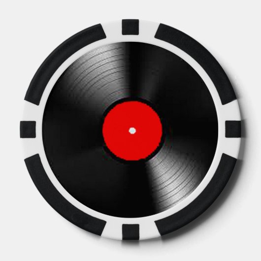 「レコード」のギフト及び商品 ポーカーチップ (正面)