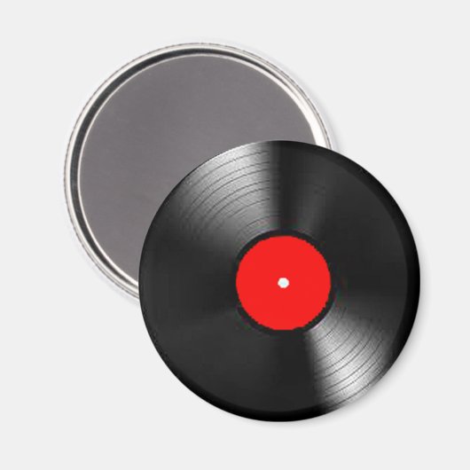 「レコード」のギフト及び商品 マグネット (正面/裏面)