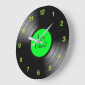 レコード・アルバムレッズ・ダンス・ノベルティ12曲 ラージ壁時計 (傾斜)