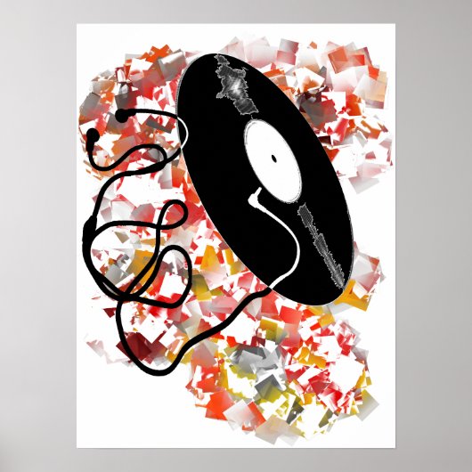 レコード、ジャックをどこに差し込むか ポスター (正面)