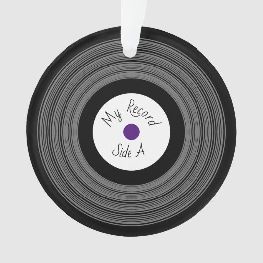 レコード デザインバナー オーナメント (正面)