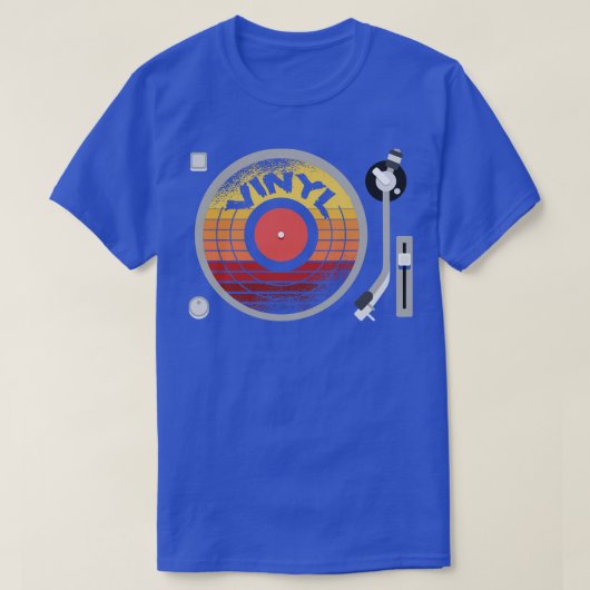 レコード・プレーヤー Tシャツ (デザイン正面)