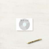 レコード ポストイットメモ 贈り物 ポストイット (デスク上)