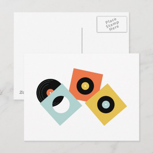 レコード ポストカード (正面/裏面)