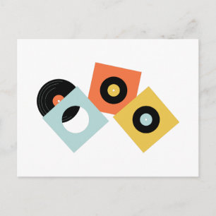 レコード ポストカード