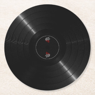 レコード ラウンドペーパーコースター