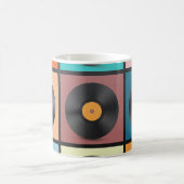 レコード：レトロLPセット。 コーヒーマグカップ (中央)