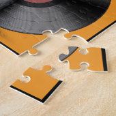 レコード：レトロLPセット。 ジグソーパズル (側面)