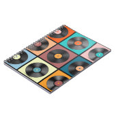 レコード:レトロLPセット。 ノートブック (左側)