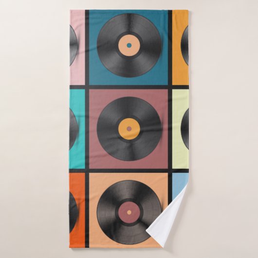レコード:レトロLPセット。 バスタオル (バスタオル)