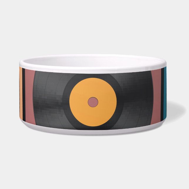 レコード：レトロLPセット。 ボウル (正面)