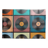 レコード:レトロLPセット。 枕カバー (裏面)