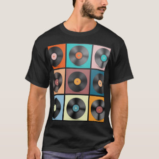 レコード:レトロLPセット。 Tシャツ