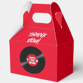 レコード　ロックンロール　誕生日　赤い屋根付き箱 フェイバーボックス (裏面)