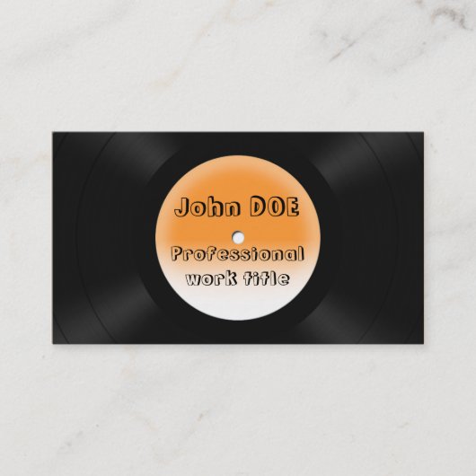 レコード 名刺 (正面)