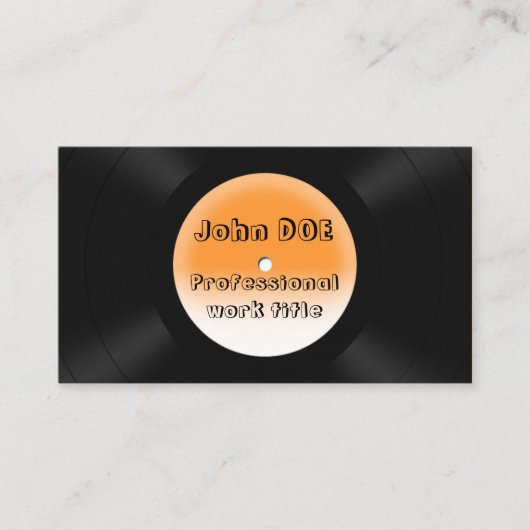 レコード 名刺 (正面)