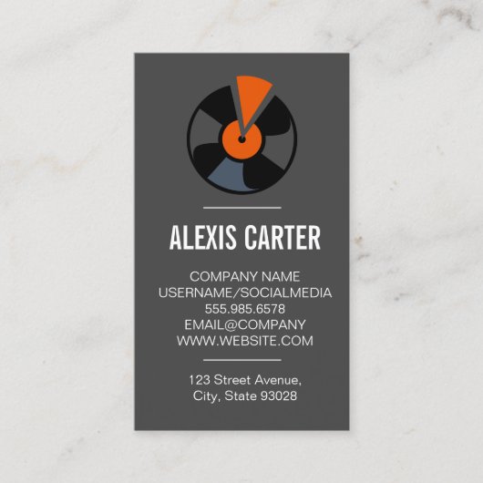 レコード 名刺 (正面)