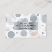 レコード |幾何学的レトロ |金属 名刺 (裏面)