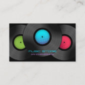 レコードDJ音楽店 名刺 (裏面)