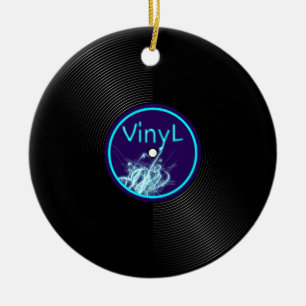 レコードLPのアルバム33 セラミックオーナメント