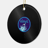 レコードLPのアルバム33 セラミックオーナメント (左)