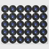 レコードLPのアルバム33 ラッピングペーパー (フラット)