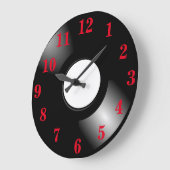 レコードLP ラージ壁時計 (傾斜)