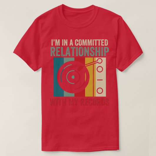 レコードLP Viとのコミットされたおもしろい人間関係 Tシャツ (デザイン正面)