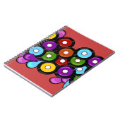 レコードRompおもしろい音楽パターンアート ノートブック (左側)