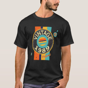 レコードVinyl 1989誕生日ギフトレコードプレーヤーVint Tシャツ