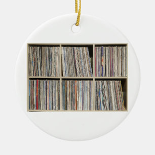レコードVinyl Albums Record Collection Shelf セラミックオーナメント