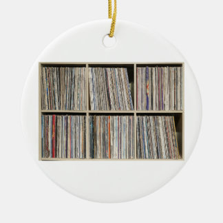 レコードVinyl Albums Record Collection Shelf セラミックオーナメント