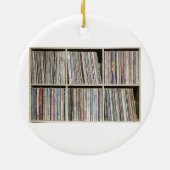 レコードVinyl Albums Record Collection Shelf セラミックオーナメント (裏面)
