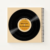 レコードVinyl Groovy Brownsのゲストブック ノートブック (裏面)