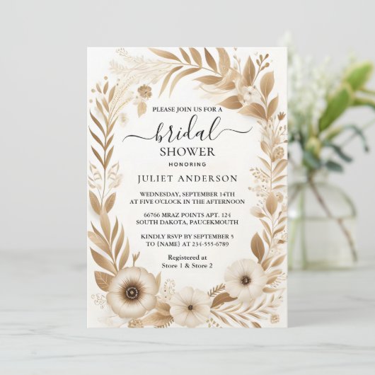 レコーヒイタリアンーソレントカジュアルブライダルシャワー 招待状 (スタンド正面)