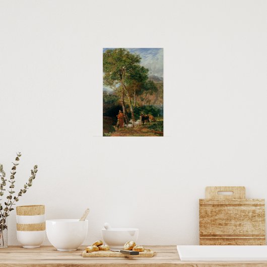 レコ湖の海岸 ポスター (キッチン)