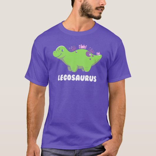 レゴサウルス恐竜ファミリーの女の子 Tシャツ (正面)