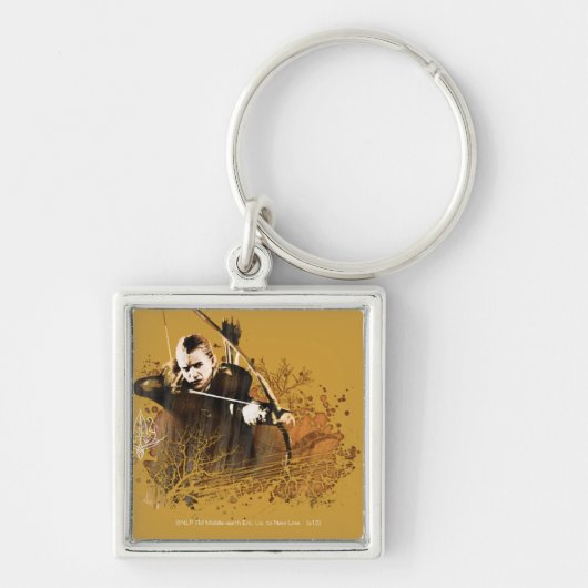 レゴラスグリーンリーフ™射撃、 発砲矢印 キーホルダー (正面)