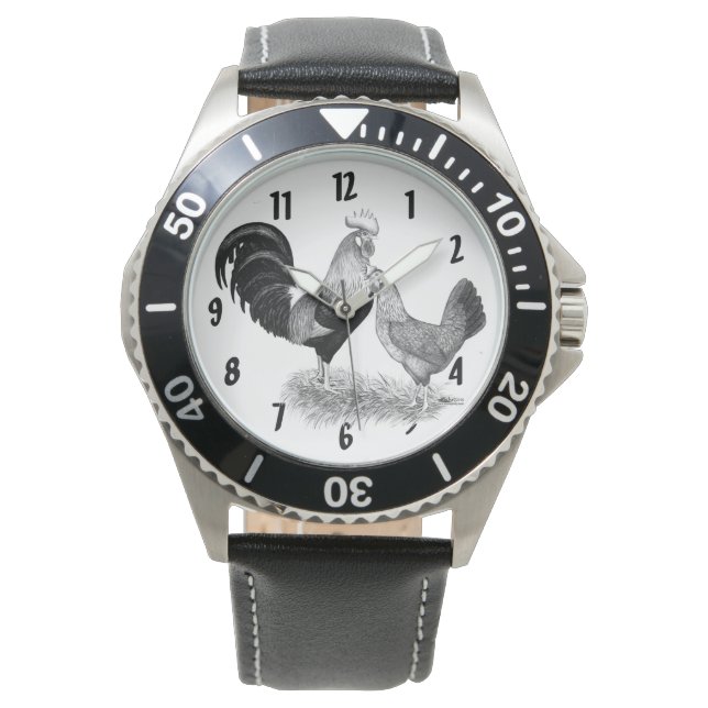 レゴーンズ生産茶色の鶏 腕時計 (正面)