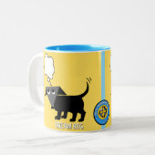 レゴ・ベルトの「ドリーム・ビッグ」2トーンのマグカップ ツートーンマグカップ (正面左)