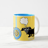 レゴ・ベルトの「ドリーム・ビッグ」2トーンのマグカップ ツートーンマグカップ (正面右)