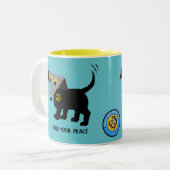 レゴ・ベルトの「平和を見つける」2トンのマグカップ ツートーンマグカップ (正面左)