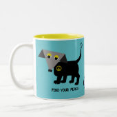 レゴ・ベルトの「平和を見つける」2トンのマグカップ ツートーンマグカップ (左)