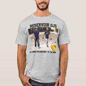 "レザボア・DJs" ラグランTシャツ Tシャツ (正面)