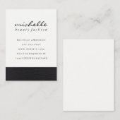 レザーお洒落フェイクトリム 名刺 (正面/裏面)